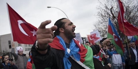 Hostilities flare between Azerbaijan and neighboring Armenia over the disputed territory of Nagorno-Karabakh. (Photo | AFP)