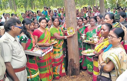Jamuna Tudu has been felicitated for her exemplary work several times. (Photo | Express)