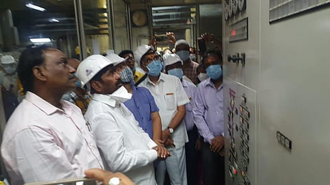 Energy Minister G Jagadish Reddy and TS Transco and Genco chairman and managing director Devulapalli Prabhakar Rao formally inaugurated the units