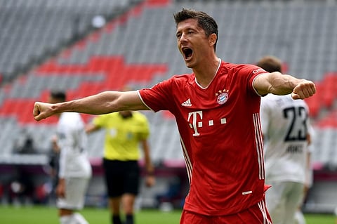 Bayern Munich's Polish forward Robert Lewandowski. (Photo | AFP)