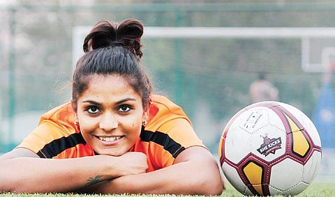 Indian goalkeeper Aditi Chauhan