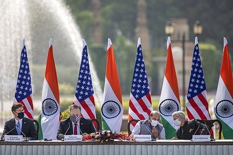 BECA will give India access to accurate US satellite data, which will help in navigation and pinpoint accuracy for weapons. (Photo | AP)