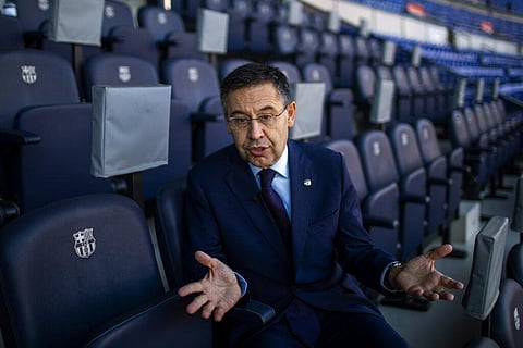 Bartomeu on Tuesday Oct. 27, 2020, announced plans to quit his Barcelona role. (Photo | AP)