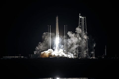 Northrup Grumman's Antares rocket lifts off the launch pad at the NASA Wallops test flight facility. The rocket will deliver supplies to the ISS. (Photo | AP)