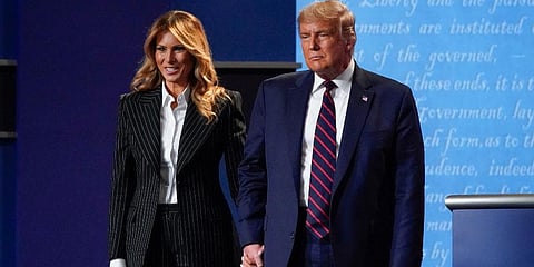US President Donald Trump and first lady Melania Trump (Photo | AP)