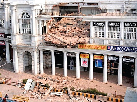 Some of the shops at the iconic shopping centre require immediate repairs. (File Photo)