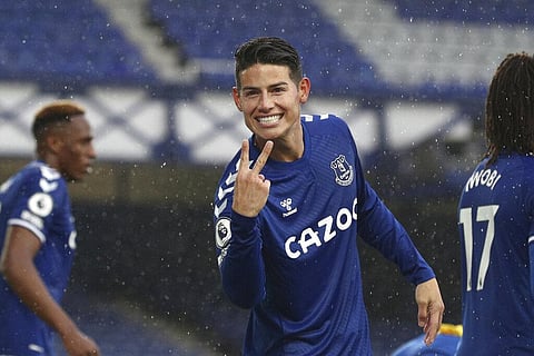 Everton's James Rodriguez (Photo | AP)