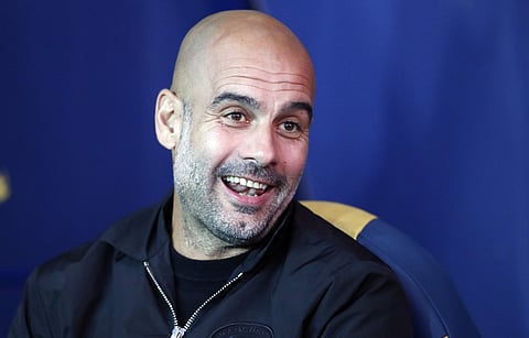 Manchester City's coach Pep Guardiola (Photo | File/AP)