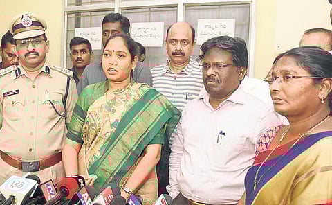 Home Minister Mekathoti Sucharita. (Photo | EPS)