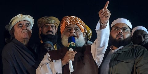 Pakistan Democratic Movement chief Maulana Fazlur Rehman. (File photo| AFP)