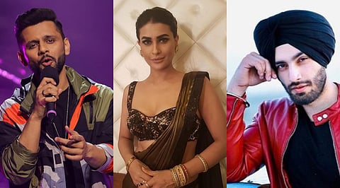 Rahul Vaidya, Jasmin Bhasin and Shezad Deol are some of the contestants of Bigg Boss Season 14. (Photo | Twitter)