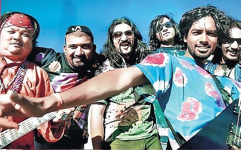 Parikrama with Sonam Sherpa (extreme left)