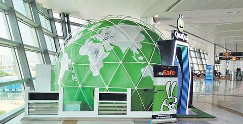 IGI Airport's virtual reality dome.