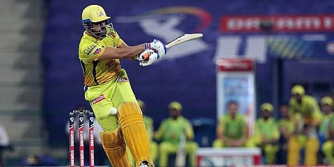 Needing 78 runs in the last 10 overs, the CSK duo departed adding just two runs, while Mahendra Singh Dhoni, coming out to bat at No.4, got out for 11. (Photo | PTI)