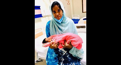 Shabnam and her baby