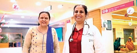Ruchi Dhawan (left) with Dr Meenu Walia. (Photo | Express)