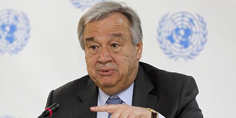 UN chief Antonio Guterres (File photo| AP)