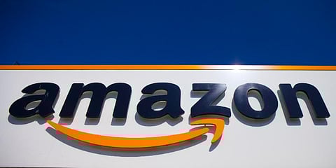 The Amazon logo is seen in Douai, Northern France.  (Photo | AP)