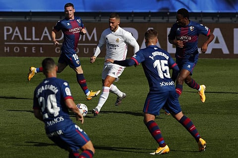 Hazard ends yearlong scoring drought, Madrid beats Huesca