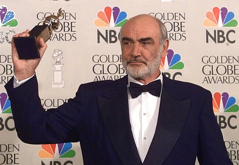 In this file photo dated Sunday, Jan. 21, 1996, Sean Connery is honored at the Golden Globe Awards. (File Photo | AP)