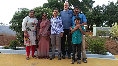 Dr Celine (Third from left) is a clinical assistant professor of medicine and infectious diseases at New York University's Grossman School of Medicine.
