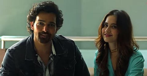 Harshvardhan Rane (L) and Sanjeeda Shaikh (Photo| YouTube screengrab)