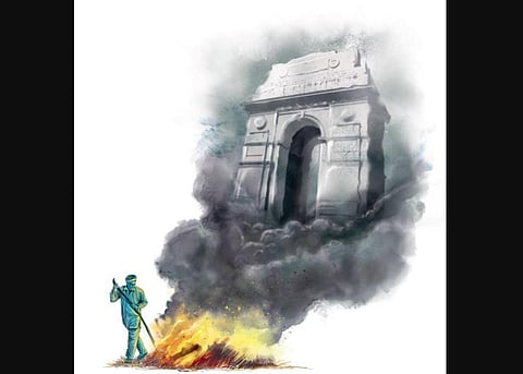 This has become an episodic problem from October to mid-November for the last several years in New Delhi. (Express Illustrations)