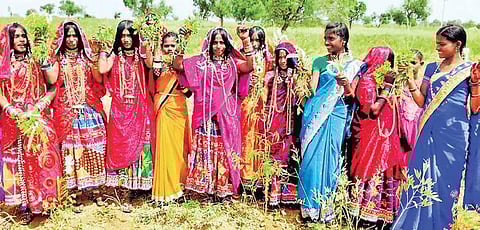 Banjaras celebrating Diwali in Gadag
