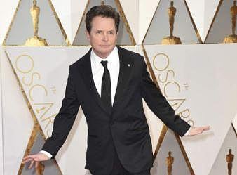 Michael J Fox strikes a pose. (Photo | AP)