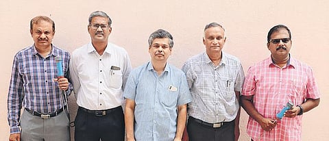 The five scientists from ICAR-Sugarcane Breeding Institute in Coimbatore