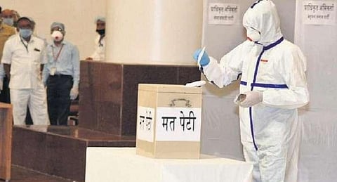 Guidelines have been issued by the Commission for safe conduct of Bihar Assembly Elections. (Photo | PTI)