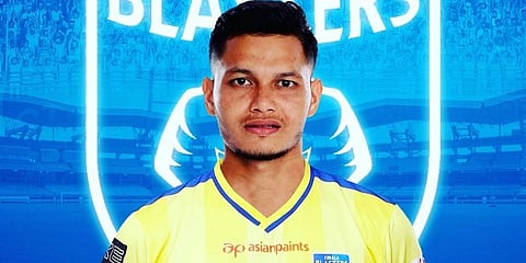 Kerala Blasters player Nishu Kumar (Twitter Photo)
