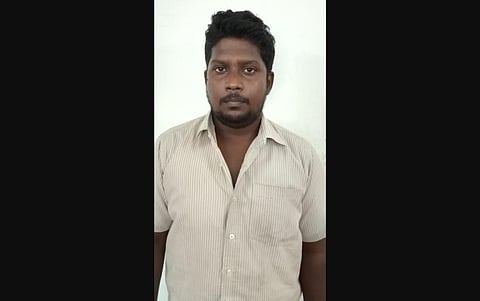 The stalker who honey trapped and threatened girls in Chennai, Arun Christopher. (Photo | Express)
