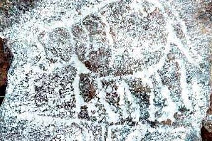 Centuries old Vijayanagara Empire stone emblem found at Uchhapatti