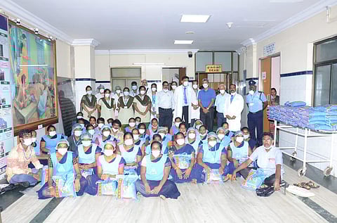 Dean Dr. Theranirajan said that many patients in the past had come forward with such kind gestures towards the hospital staff after recovery from Covid-19. (Photo | Special Arrangement)