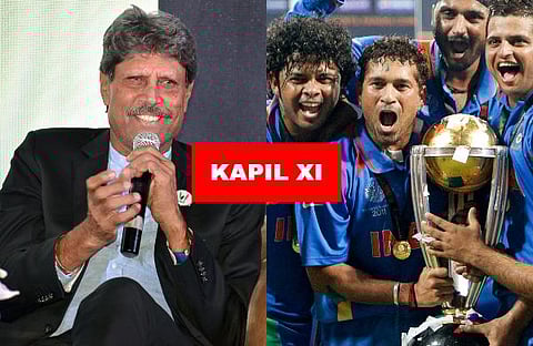 World Cup-winning Indian captain Kapil Dev named his star-studded ODI XI. Check out The Haryana Hurricane's pick. (Photo | PTI and AP)