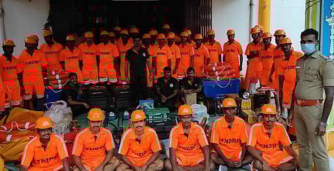 Evacuation process is underway in low-lying areas of Thanjavur district. (Photo | Express)