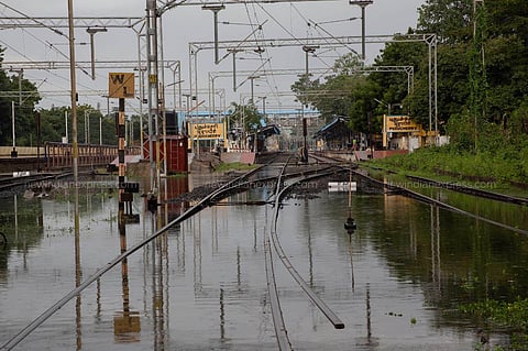Severe cyclonic storm Nivar lashed Puducherry and TN on Thursday, uprooting trees, damaging electric poles (Photo | G Pattabiraman/EPS)
