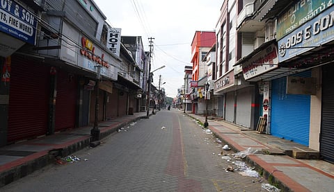 24-hour trade union strike saw market in complete shutdown down on Thursday. (Photo | EPS,Albin Mathew)