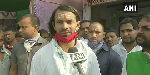 RJD leader Tej Pratap Yadav (Photo| ANI)