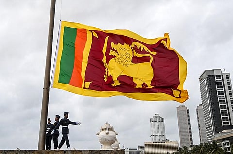 Sri Lanka flag. (Photo | AFP)