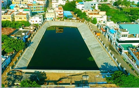 One of the waterbodies restored by the Chennai Corporation