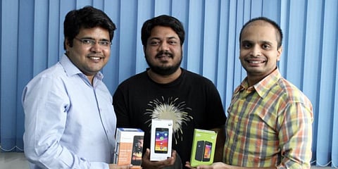 Rakesh Deshmukh, Akash Dongre and Sudhir B (Photo | Special arrangement)