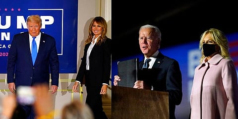 President Donald Trump and his Democratic contender Joe Biden. (Photos | AP)