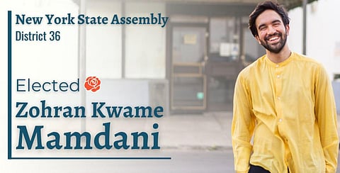 Zohran Kwame Mamdani announced the news on Twitter. (Photo | Zohran official Twitter)