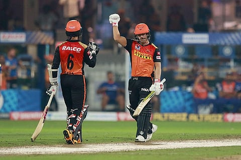 David Warner of Sunrisers Hyderabad. (Photo | IPL)