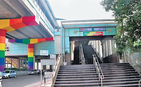 Sector 50 metro station in Noida. (Photo| EPS)