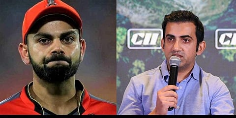 Virat Kohli(L) and Gautam Gambhir(R)