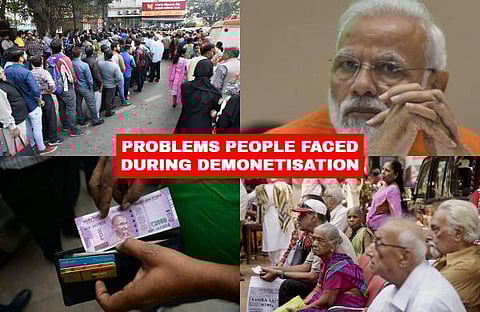 Demonetization Anniversary: Here are the problems people faced during those testing times