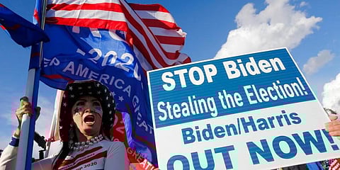 'This isn't over!': Trump supporters refuse to accept defeat